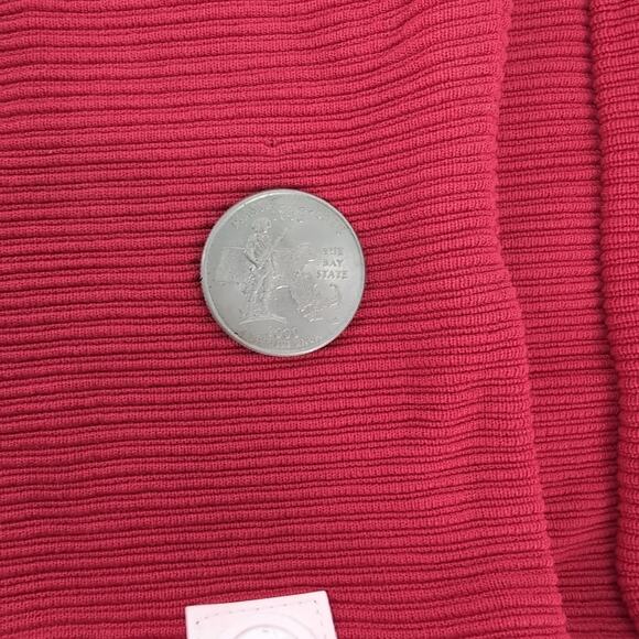 Desigual Eco Adjustable Red Ribbed Love Olympia Sweatshirt Top - US Size S - NEW - Picture 8 of 16